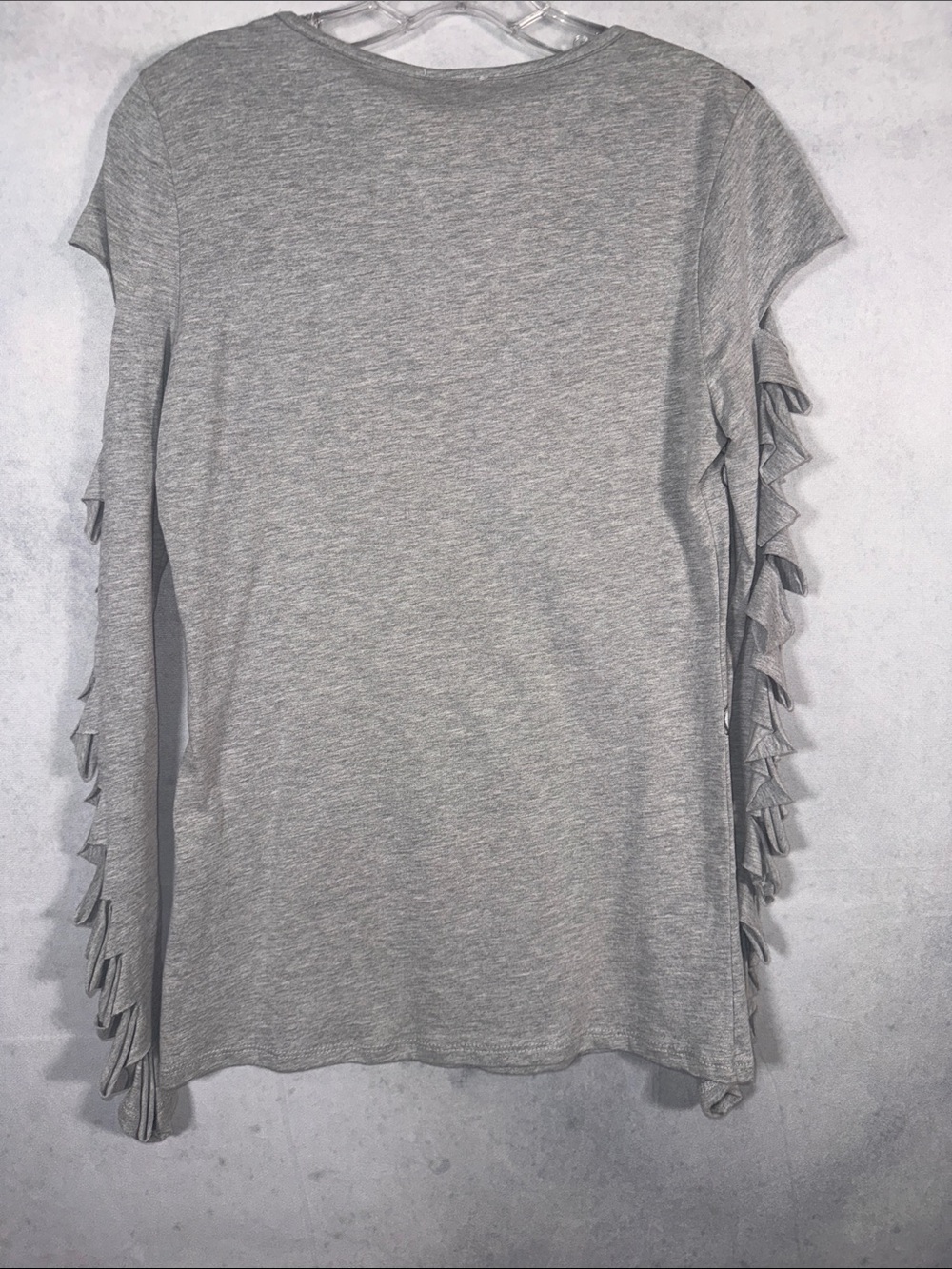 Vocal Gray Short-Sleeve Ruffle Skull Graphic Tee - Picture 4 of 4